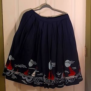 Banned Retro Sailboat Skirt Size Large